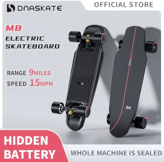 Conquer Your Commute: M8 E-Skateboard with 800W Motor for 22MPH Thrills & 15-Mile Adventures.
